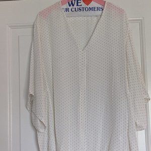 TTahari Polka Dot Dolman Sleeve Blouse